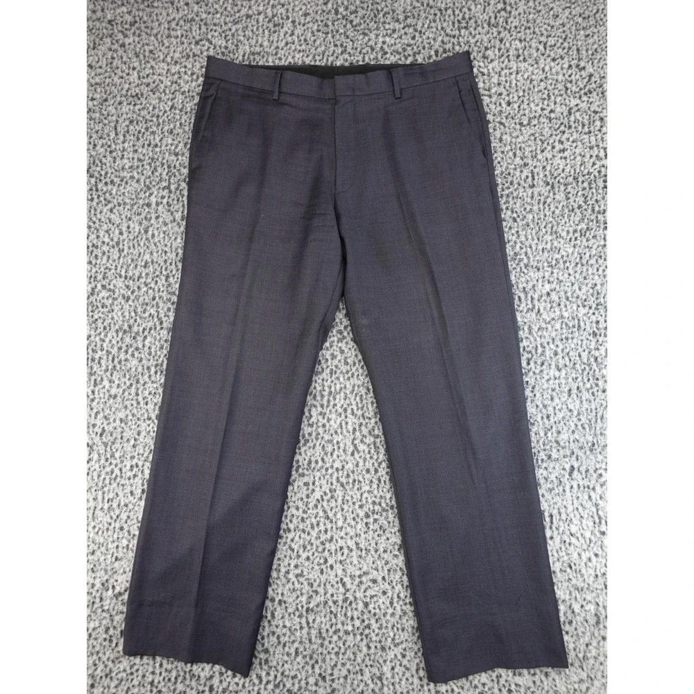J.Crew Ludlow Classic Suit Pants Mens 36x32 Charcoal Grey Wool‎ Trousers